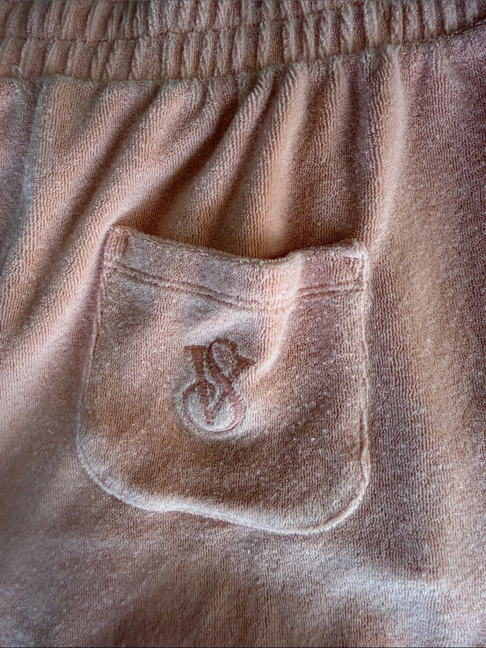 Victoria's Secret Peach Terry Elastic Waist Athletic Shorts